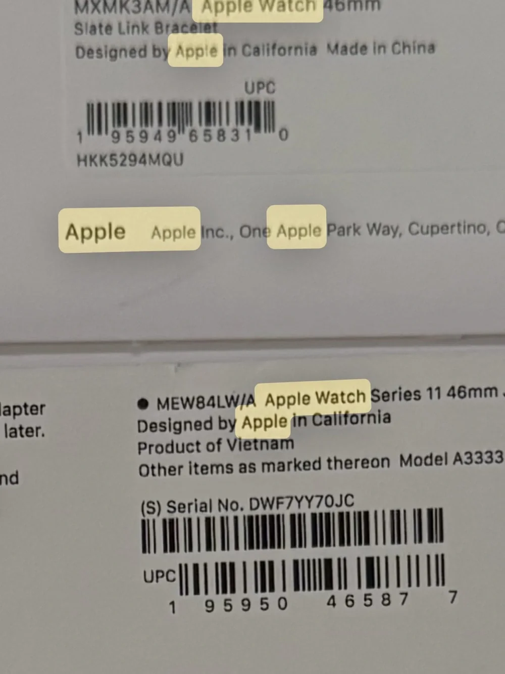 Apple Watch 11 GPS 46mm Jet Black aluminum, Link Bracelet, REALTREE Camo band